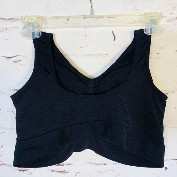 Truekind Daily Comfort Wireless Shaper Bra Black Size XL Seamless Lounge Bralett - Picture 2 of 5